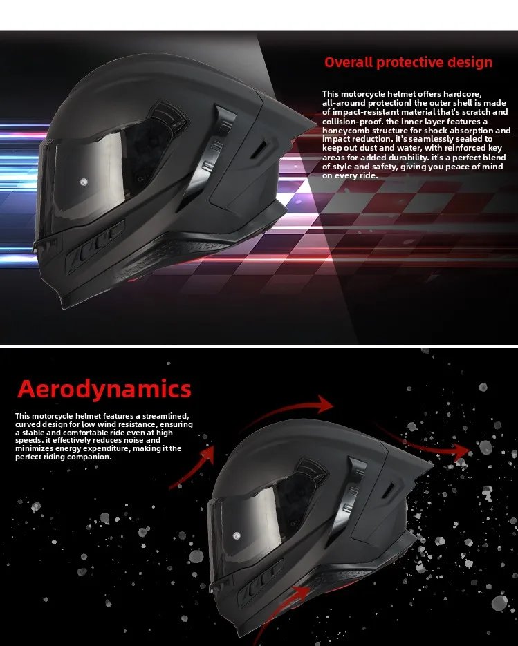 DOT Approved  Larger Head Circumference 68cm, Lightweight Motorcycle Riding Helmet Casque Moto Racing Casco Abatible Para Moto