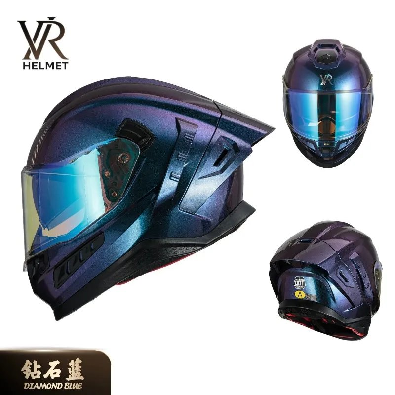 DOT Approved  Larger Head Circumference 68cm, Lightweight Motorcycle Riding Helmet Casque Moto Racing Casco Abatible Para Moto