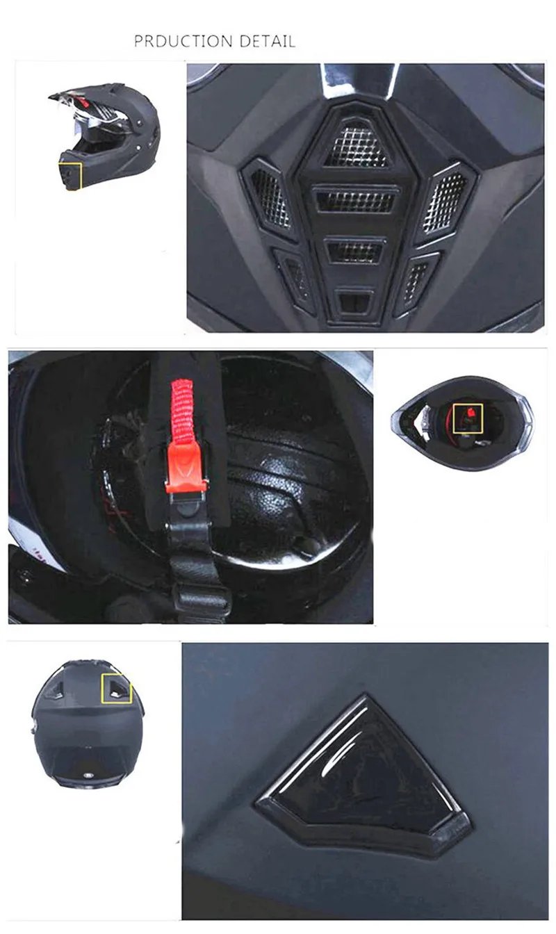 ECE DOT Men's Full Face Motocross Helmet Dual Visor Off Road Dirt Bike Racing Casco de Motocross Shockproof Wearproof Durable