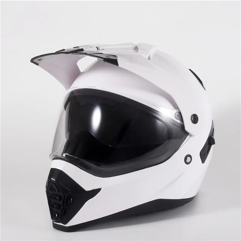 ECE DOT Men's Full Face Motocross Helmet Dual Visor Off Road Dirt Bike Racing Casco de Motocross Shockproof Wearproof Durable