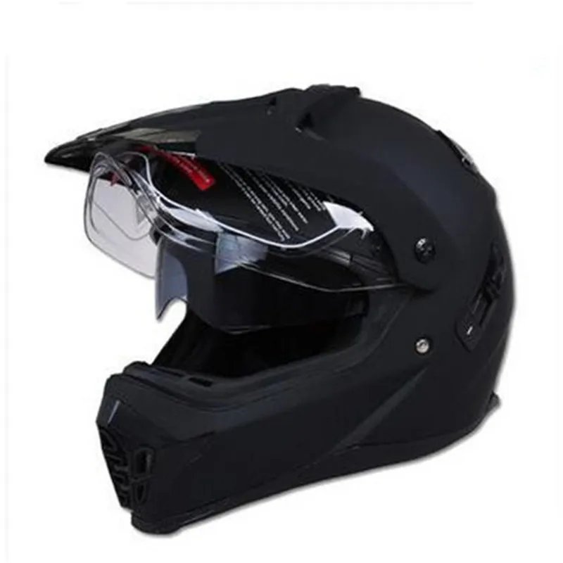 ECE DOT Men's Full Face Motocross Helmet Dual Visor Off Road Dirt Bike Racing Casco de Motocross Shockproof Wearproof Durable