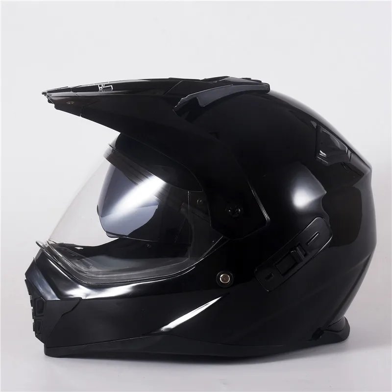 ECE DOT Men's Full Face Motocross Helmet Dual Visor Off Road Dirt Bike Racing Casco de Motocross Shockproof Wearproof Durable