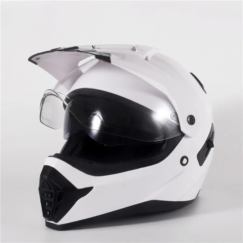 ECE DOT Men's Full Face Motocross Helmet Dual Visor Off Road Dirt Bike Racing Casco de Motocross Shockproof Wearproof Durable