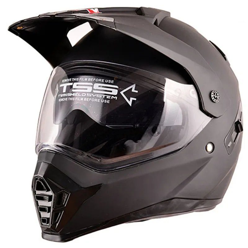 ECE DOT Men's Full Face Motocross Helmet Dual Visor Off Road Dirt Bike Racing Casco de Motocross Shockproof Wearproof Durable