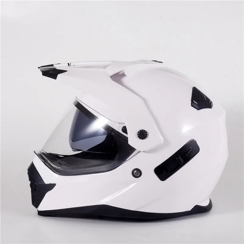 ECE DOT Men's Full Face Motocross Helmet Dual Visor Off Road Dirt Bike Racing Casco de Motocross Shockproof Wearproof Durable