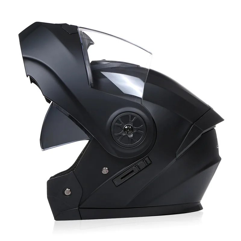 Bluetooth Modular Dual Lens Motorcycle Safety Downhill Flip Up Helmets Men Women Motocross Racing Full Face Casco Moto DOT