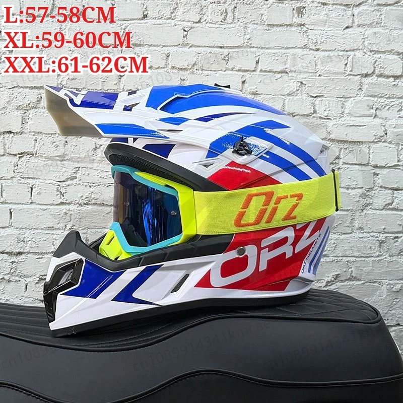 Motocross Off Road Full Face Helmet Men Women Rally Racing Lightweight Breathable 3C Certified Motorcycle Gear