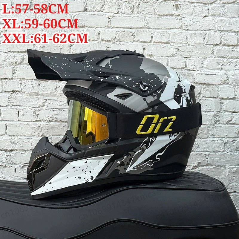Motocross Off Road Full Face Helmet Men Women Rally Racing Lightweight Breathable 3C Certified Motorcycle Gear