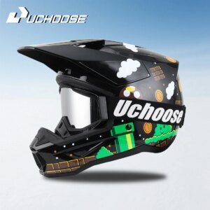 Motorcycle off-road helmet fully covered electric vehicle pulling full helmet mountain downhill all season Gift Off-road goggles