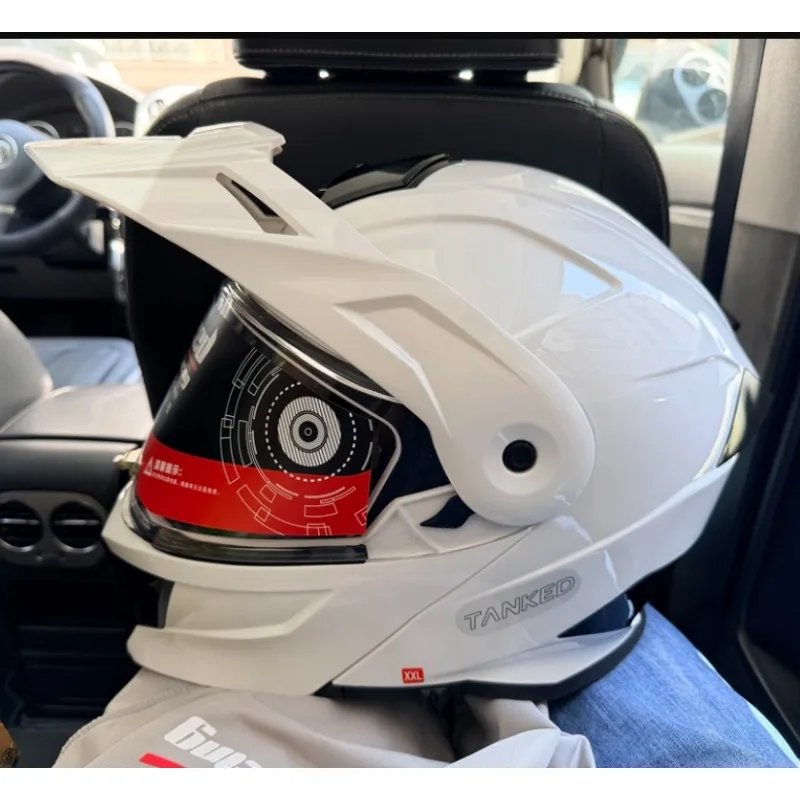 Tanked Helmet Motocross Helmets Off-road Gears Men Casco Moto Mujer Dual Road Cascos Double Visor HELMET DOT ECE Certification