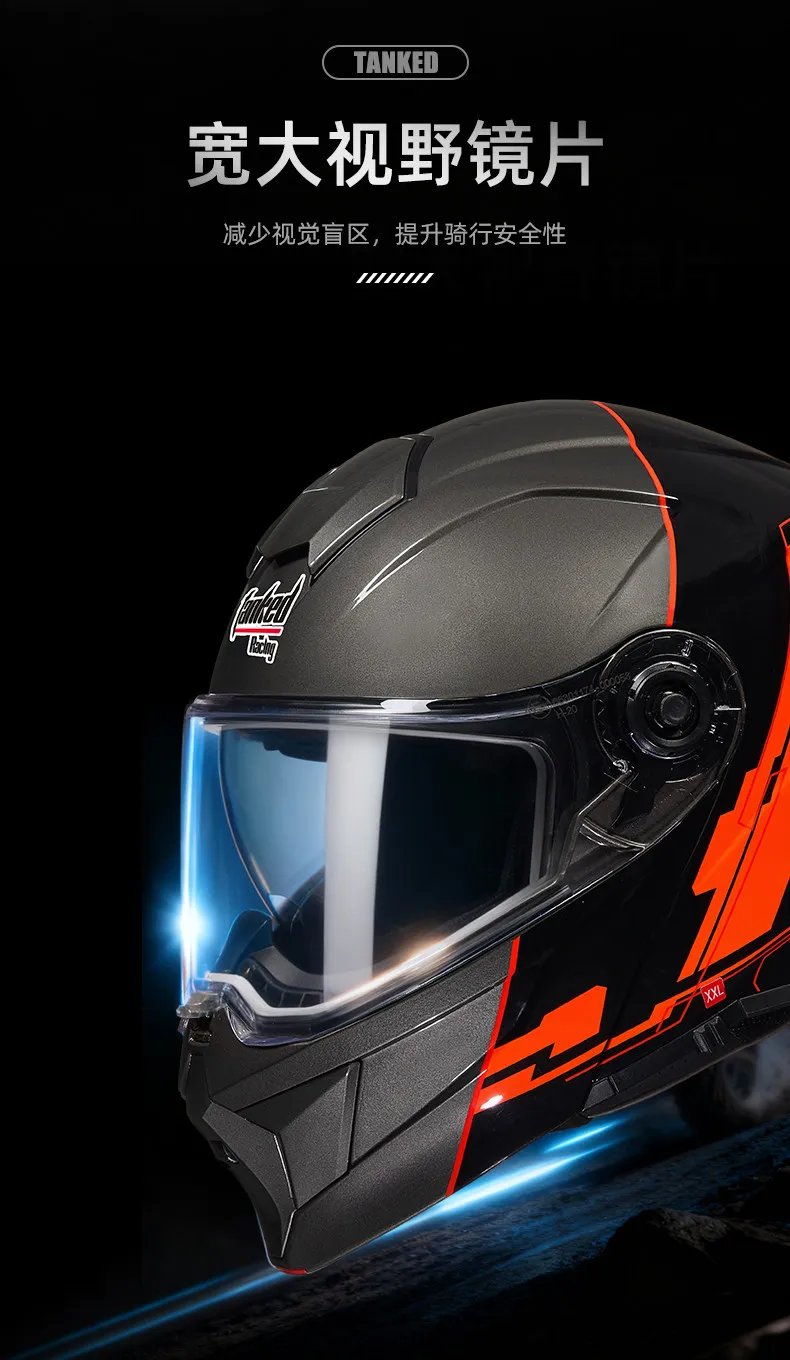 Tanked Helmet Motocross Helmets Off-road Gears Men Casco Moto Mujer Dual Road Cascos Double Visor HELMET DOT ECE Certification Tanked Helmet Motocross Helmets Off-road Gears Men Casco Moto Mujer Dual Road Cascos Double Visor HELMET DOT ECE Certification