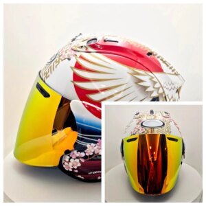 VZ-RAM High Quality ABS Classic 3/4 Open Face Helmet,For Harley Motorcycle And Cruise Motorcycle Protection Helmets,Crane
