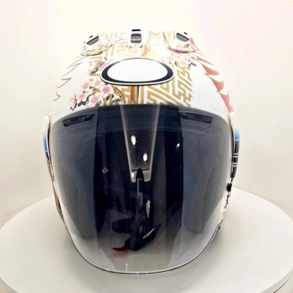 VZ-RAM High Quality ABS Classic 3/4 Open Face Helmet,For Harley Motorcycle And Cruise Motorcycle Protection Helmets,Crane
