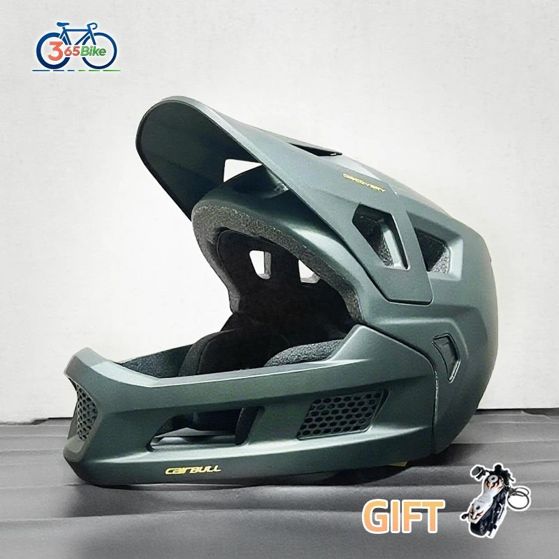 CAIRBULL Full Face MTB Bike Helmet 54-61cm Unisex Cycling Gear for Downhill Offroad XC Breathable Lightweight Safety Casco Sport