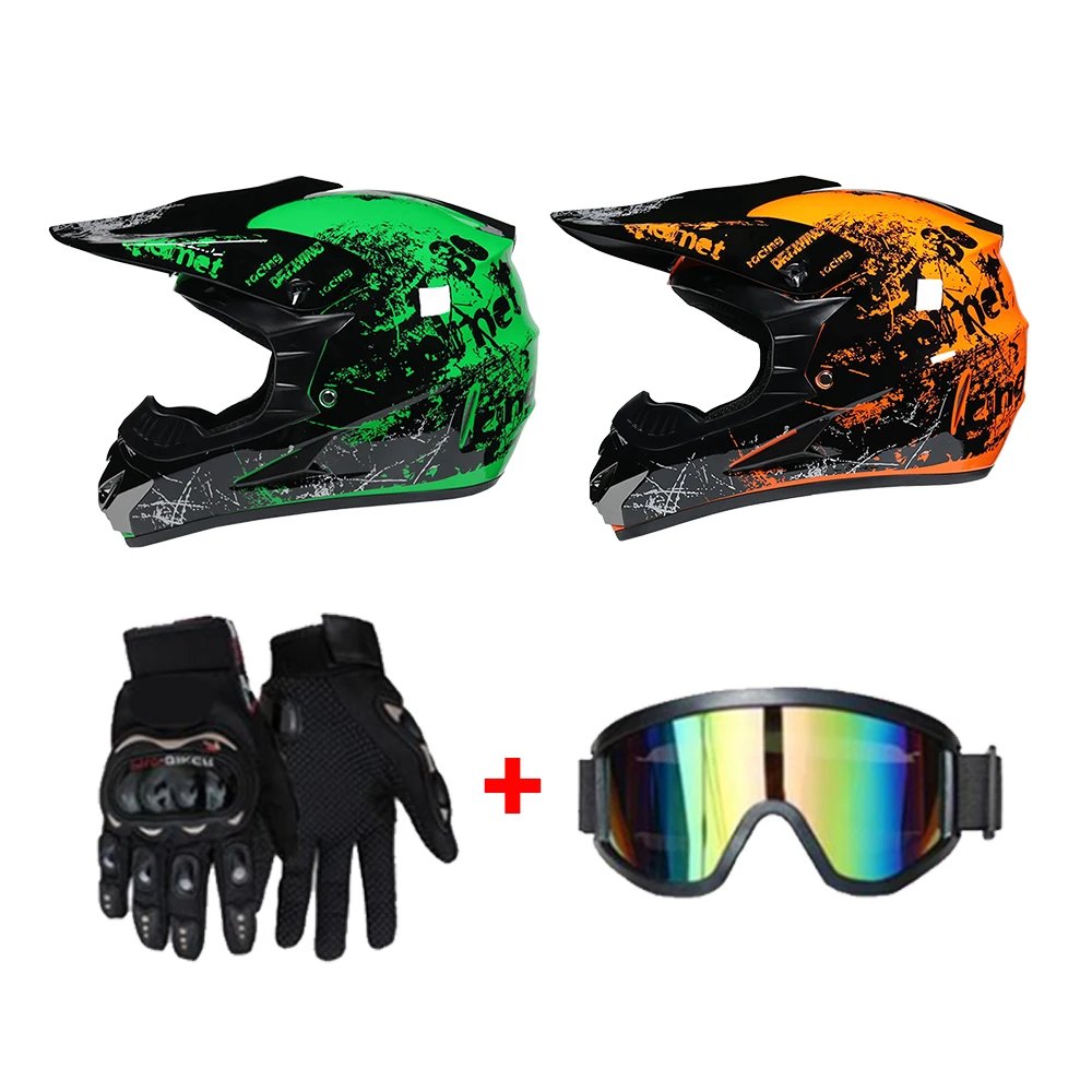 Adult Full Face Floral Pattern Safety Helmet, Breathable Impact Resistant for Off-Road Dirt Bike & Bicycle Adult Full Face Floral Pattern Safety Helmet, Breathable Impact Resistant for Off-Road Dirt Bike & Bicycle