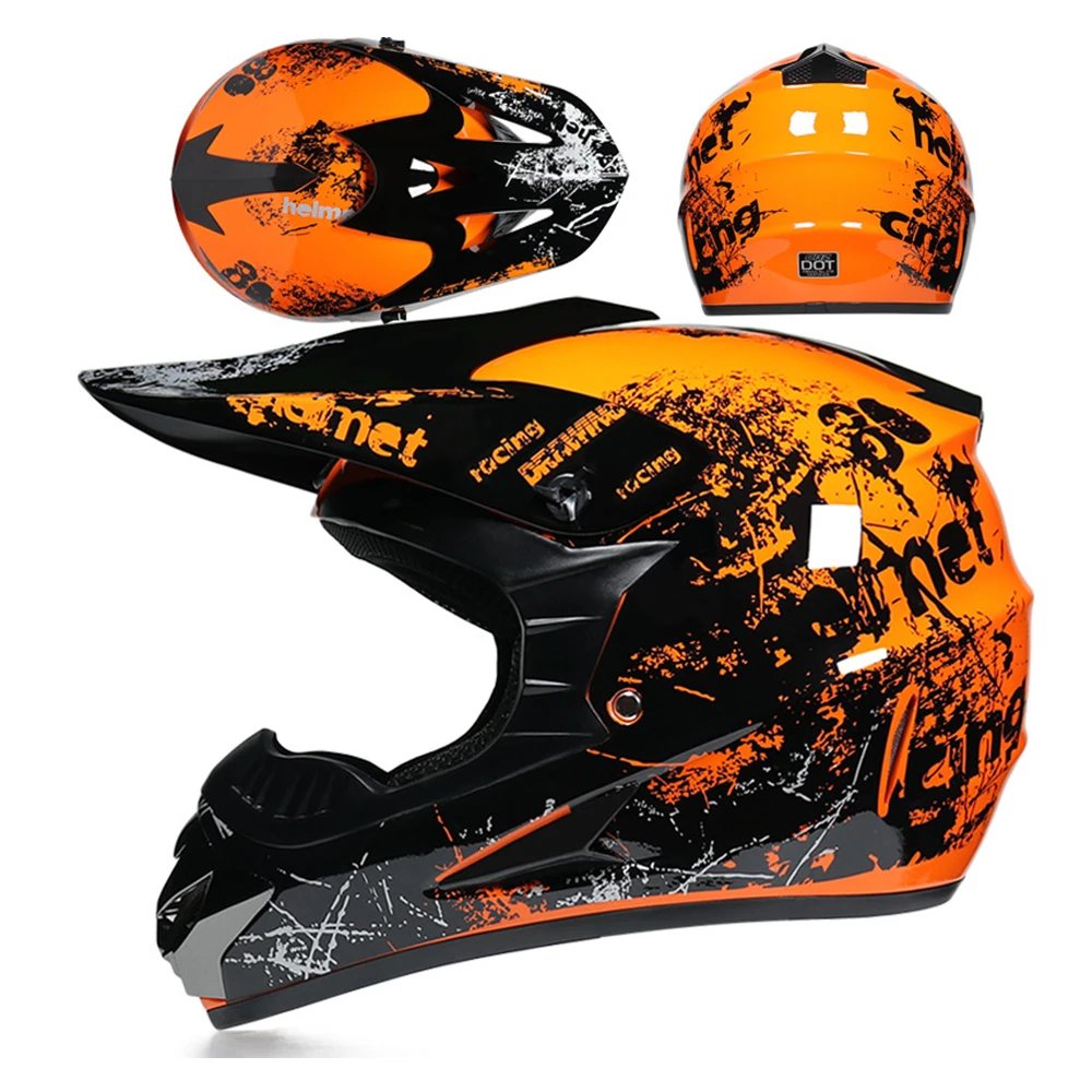 Adult Full Face Floral Pattern Safety Helmet, Breathable Impact Resistant for Off-Road Dirt Bike & Bicycle Adult Full Face Floral Pattern Safety Helmet, Breathable Impact Resistant for Off-Road Dirt Bike & Bicycle