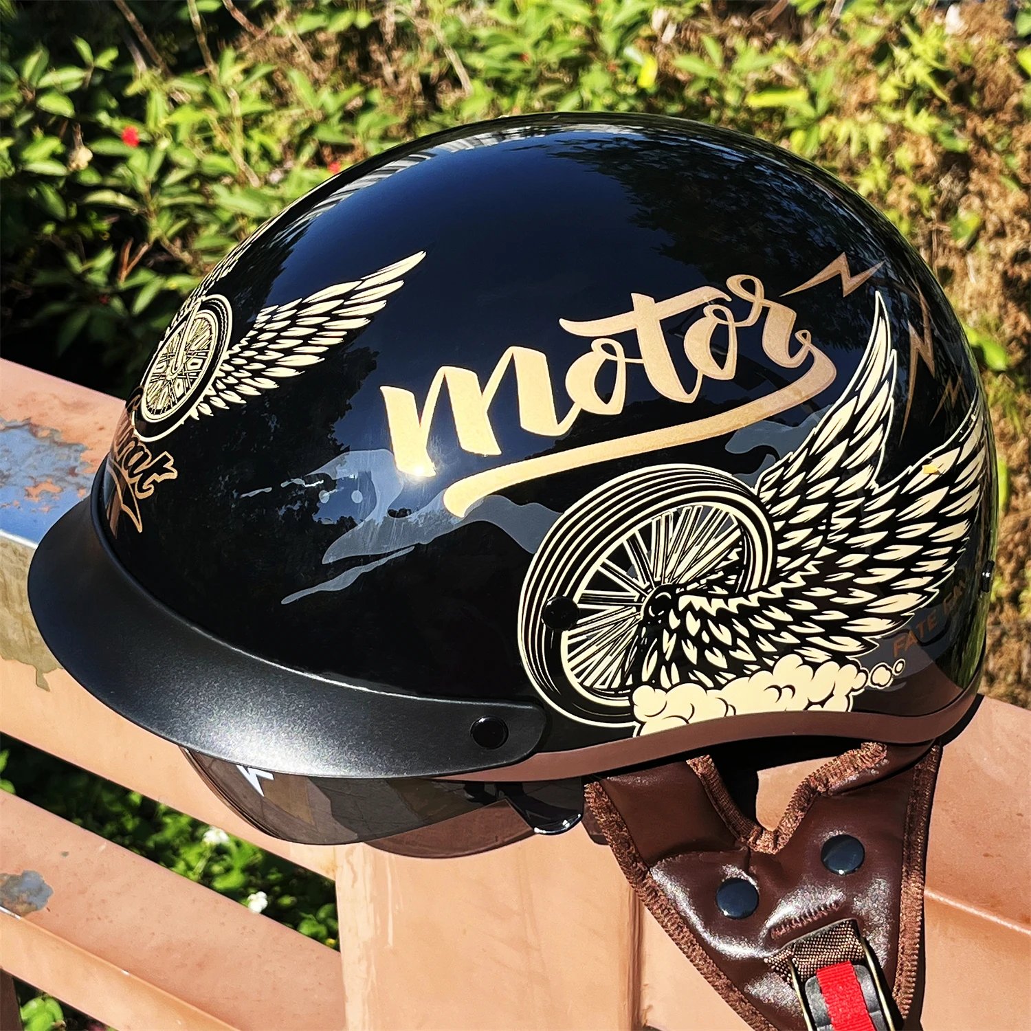 Vintage Electric Bicycle Helmet Sunscreen Breathable Motorcycle Half Helmet Fall Prevention Safety Helmets for Men and Women Rid Vintage Electric Bicycle Helmet Sunscreen Breathable Motorcycle Half Helmet Fall Prevention Safety Helmets for Men and Women Rid