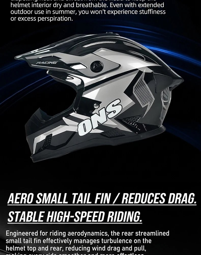 DOT Certification Mountain Bike Off-road Helmet With Protective Goggles and Gloves Cotton Lining ABS Motocross Motorcycle Helmet