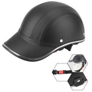 For Cafe Racer Chopper Scooter Half Face Vintage Summer Cap Safety Hard Hat Motorcycle Half Helmet Baseball Cap Style