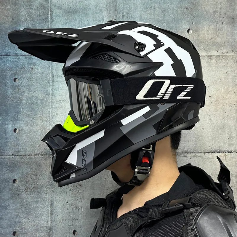 ORZ Off Road Helmet Motorcycle Off-Road AM DH Youth Motorcycle Helmets ATV Motorcycle MTB Full Helmet