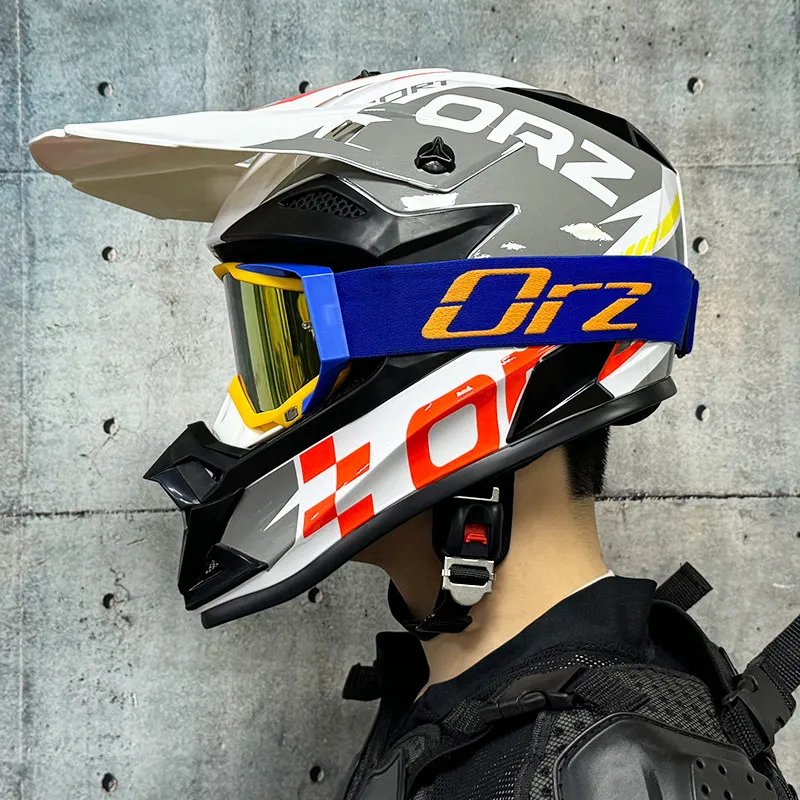 ORZ Off Road Helmet Motorcycle Off-Road AM DH Youth Motorcycle Helmets ATV Motorcycle MTB Full Helmet