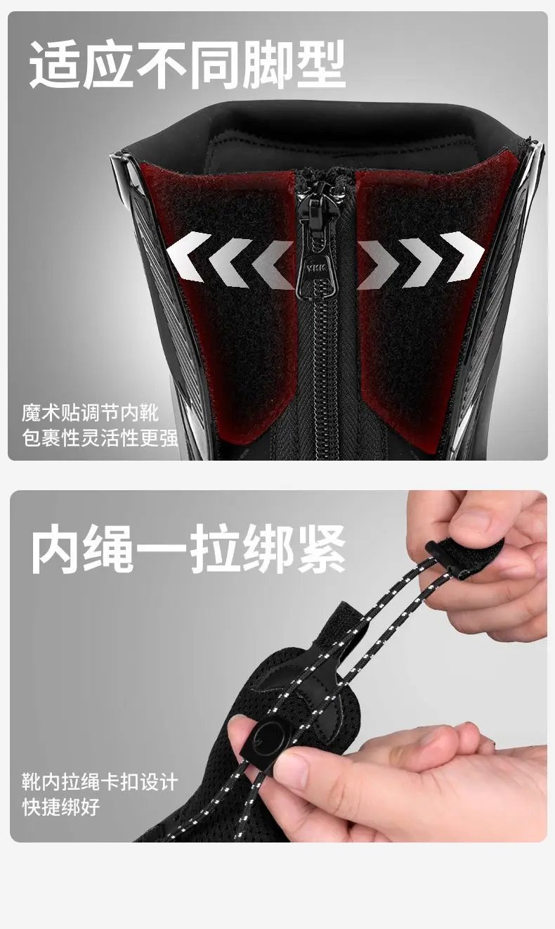 Motowolf Motorcycle Riding Boots Motobike Riding Shoes High-top Racing Boots Off-road Professional Four-season Rider Gear Men