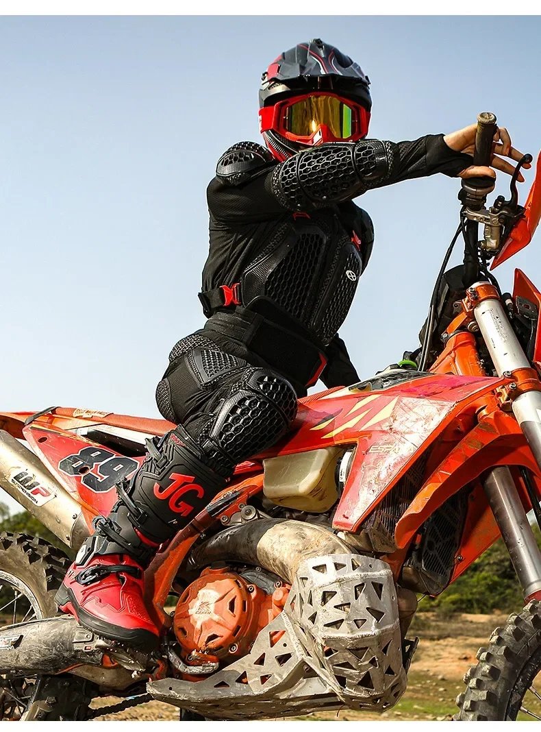 Motorcycle Boots Men Professional Motorcycle Boots Mens Long Motocross Off Road Racing Boots Wear Resistant Botas Para Moto