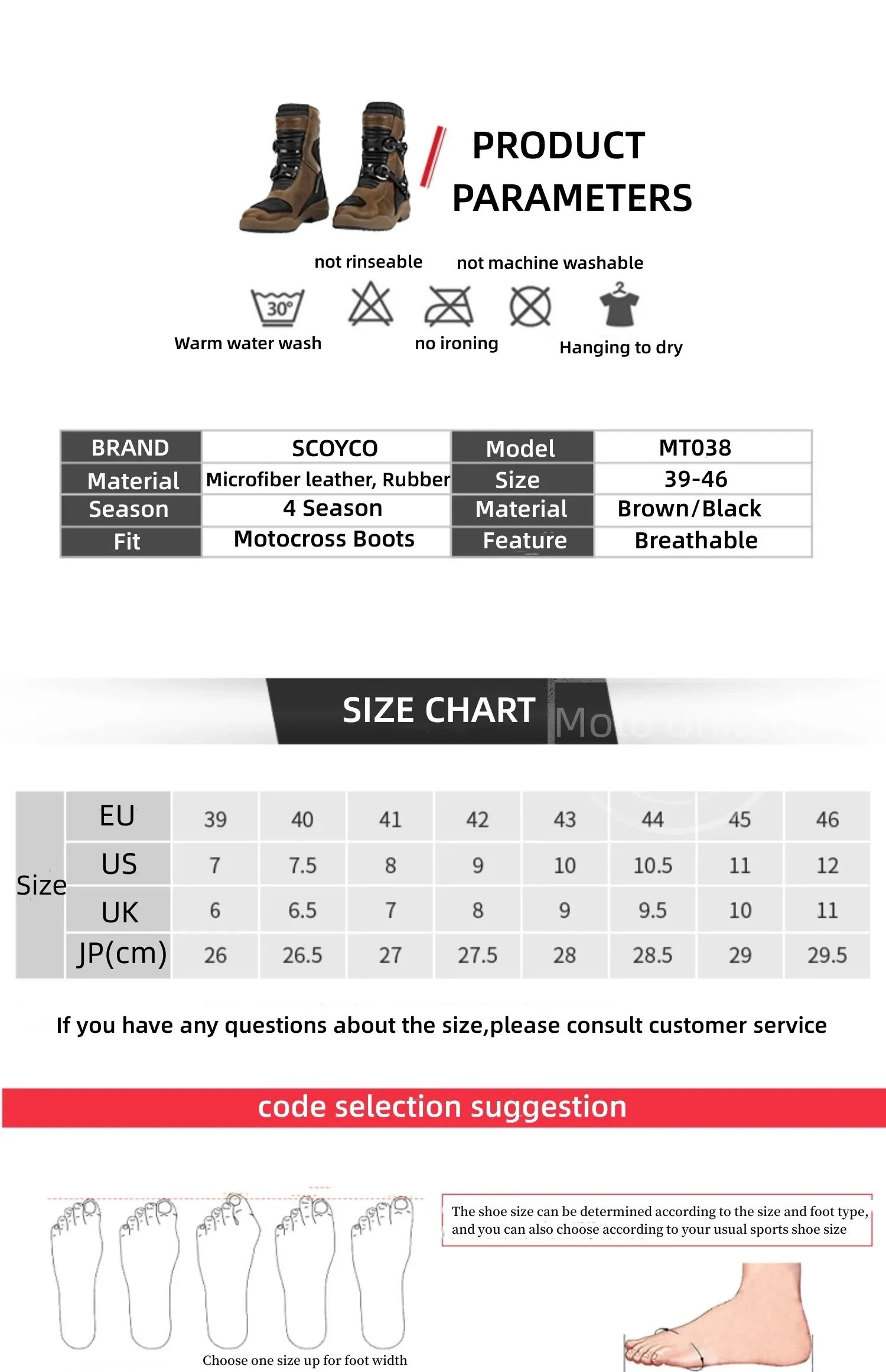 Scoyco Waterproof Breathable Men Women Motorcycle Boots for Off-Road Rally Riding with TPU Protection & Anti-Slip Scoyco Waterproof Breathable Men Women Motorcycle Boots for Off-Road Rally Riding with TPU Protection & Anti-Slip