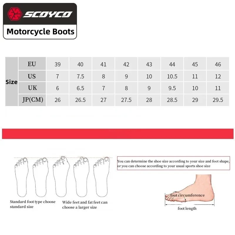 Scoyco Waterproof Breathable Men Women Motorcycle Boots for Off-Road Rally Riding with TPU Protection & Anti-Slip