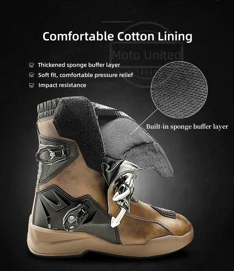 Scoyco Waterproof Breathable Men Women Motorcycle Boots for Off-Road Rally Riding with TPU Protection & Anti-Slip Scoyco Waterproof Breathable Men Women Motorcycle Boots for Off-Road Rally Riding with TPU Protection & Anti-Slip