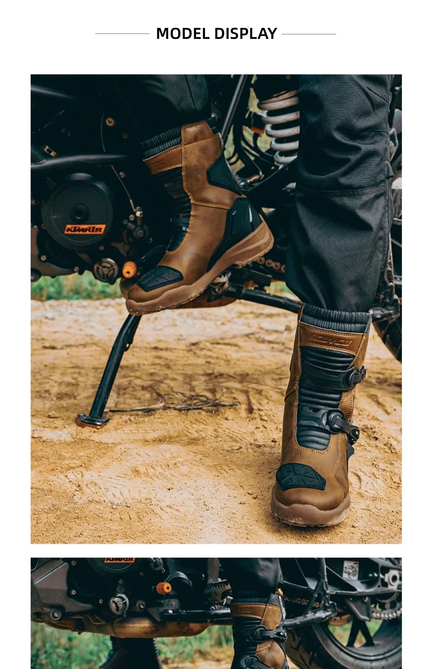 Scoyco Waterproof Breathable Men Women Motorcycle Boots for Off-Road Rally Riding with TPU Protection & Anti-Slip Scoyco Waterproof Breathable Men Women Motorcycle Boots for Off-Road Rally Riding with TPU Protection & Anti-Slip