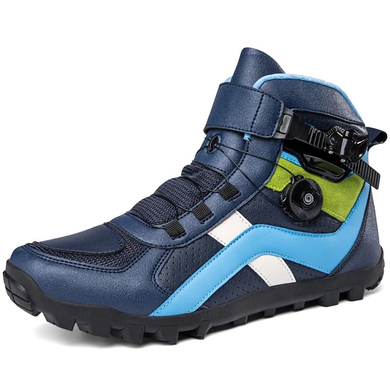 Riding boots, motorcycle mesh breathable off-road men's and women's leather rally boots, waterproof motorcycle equipment, summer
