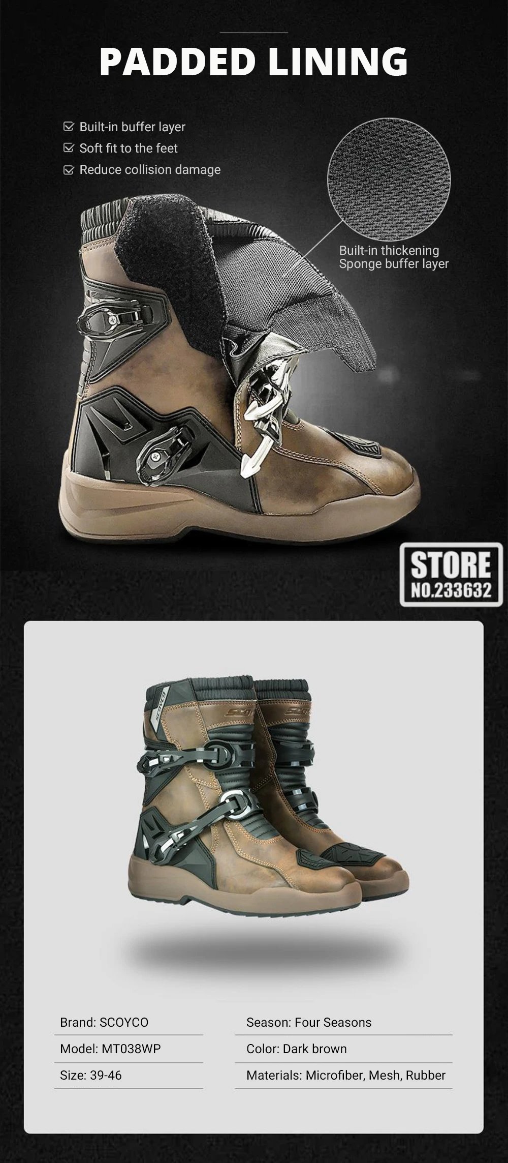 Motorcycle Riding Boots Waterproof And Anti Slip Off-road Motorcycle Riding Shoes Outdoor Sports Boots Riding Equipment Motorcycle Riding Boots Waterproof And Anti Slip Off-road Motorcycle Riding Shoes Outdoor Sports Boots Riding Equipment