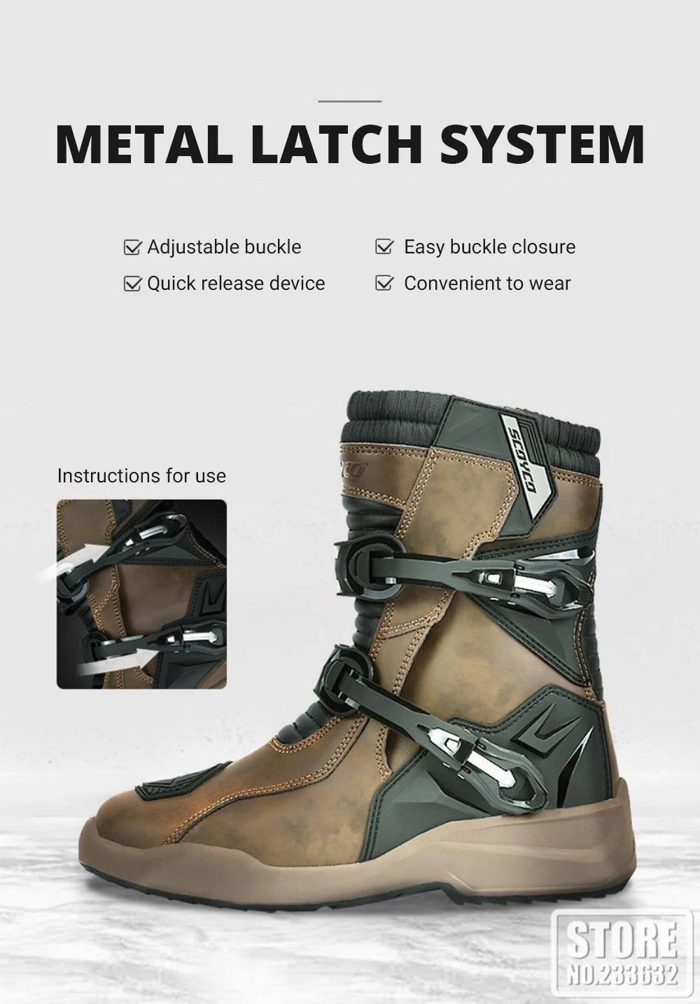 Motorcycle Riding Boots Waterproof And Anti Slip Off-road Motorcycle Riding Shoes Outdoor Sports Boots Riding Equipment Motorcycle Riding Boots Waterproof And Anti Slip Off-road Motorcycle Riding Shoes Outdoor Sports Boots Riding Equipment