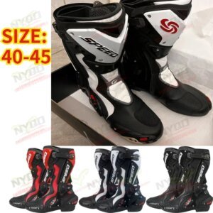 HOT  Men’s Motorcycle Racing Waterproof Motorcycle Off-road Racing Rally Boots Four Seasons Anti-collision Protection Rider