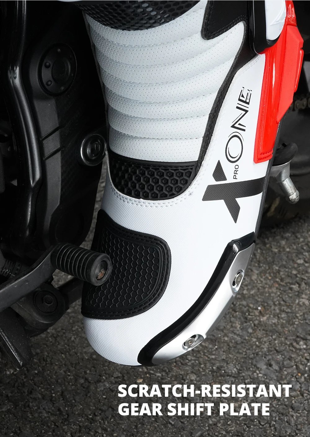 Leather Motocross Boots Moto Riding Long Boot Men's Motorcyclist Boots Reflective Motorcycle Shoes Shoes Anti-slip