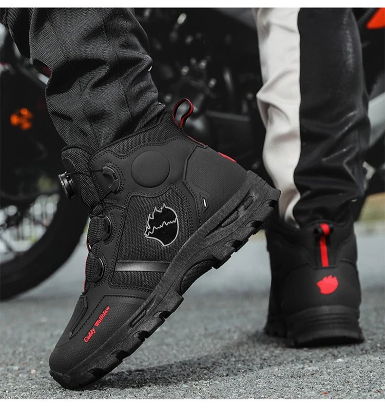New All-Weather Motorcycle Riding Boots, Waterproof Anti-Drop Breathable Soft Off-Road Touring Racing Shoes for Male Bike Riders New All-Weather Motorcycle Riding Boots, Waterproof Anti-Drop Breathable Soft Off-Road Touring Racing Shoes for Male Bike Riders