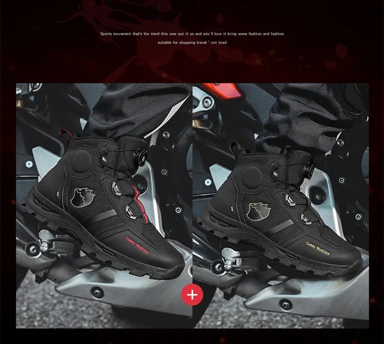 New All-Weather Motorcycle Riding Boots, Waterproof Anti-Drop Breathable Soft Off-Road Touring Racing Shoes for Male Bike Riders New All-Weather Motorcycle Riding Boots, Waterproof Anti-Drop Breathable Soft Off-Road Touring Racing Shoes for Male Bike Riders