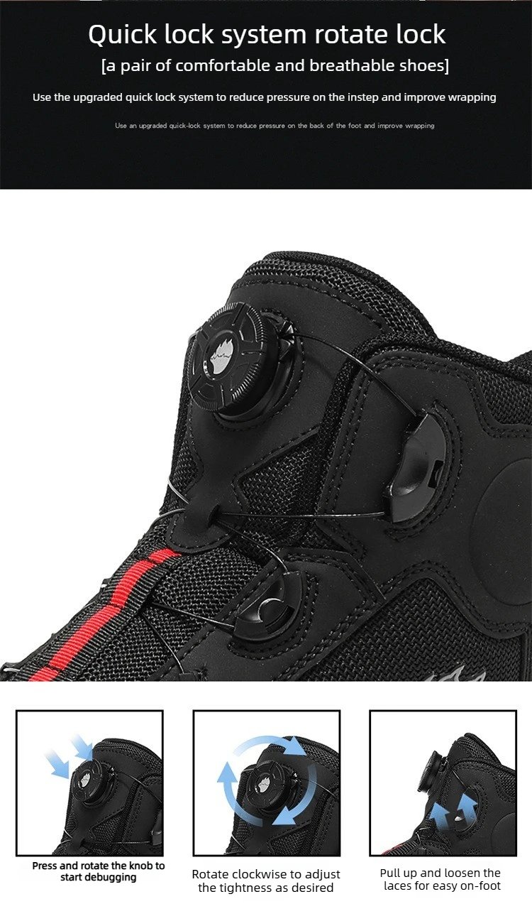 New All-Weather Motorcycle Riding Boots, Waterproof Anti-Drop Breathable Soft Off-Road Touring Racing Shoes for Male Bike Riders New All-Weather Motorcycle Riding Boots, Waterproof Anti-Drop Breathable Soft Off-Road Touring Racing Shoes for Male Bike Riders