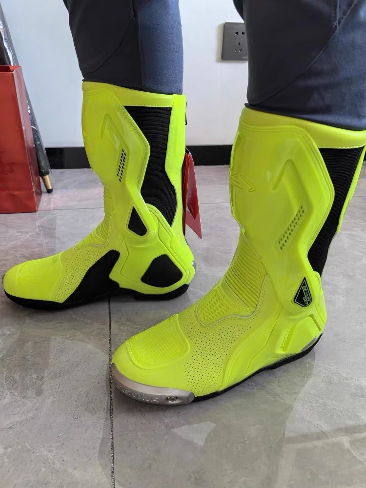 BENKIA SH208 Motorcycle Racing Riding Boots Summer New Style Perforated Breathable Cool Track Motorcycle Boots Racing Shoes