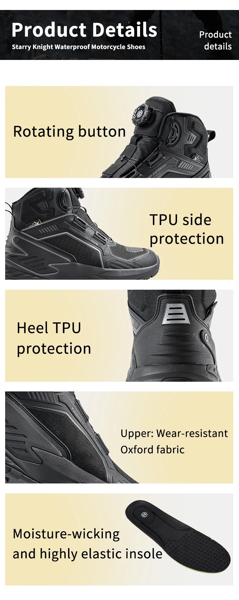 SFK 2026 Newest Motorcycle Riding Protective Boots Waterproof Shoes Breathable Enhanced Protection Equipment Non-slip Anti-fall SFK 2026 Newest Motorcycle Riding Protective Boots Waterproof Shoes Breathable Enhanced Protection Equipment Non-slip Anti-fall