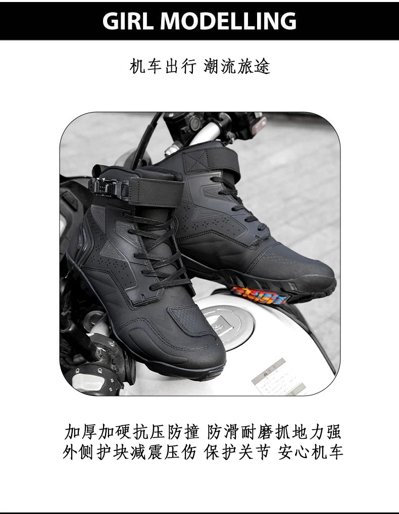 Men's Motorcycle Boots Breathable Leather Motorbike Shoes Men Anti-fall Motocross Riding Shoes Waterproof Anti-slip Motos Boot Men's Motorcycle Boots Breathable Leather Motorbike Shoes Men Anti-fall Motocross Riding Shoes Waterproof Anti-slip Motos Boot