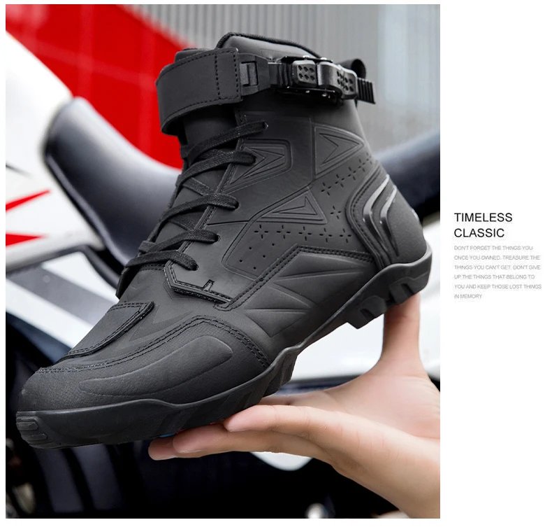 Men's Motorcycle Boots Breathable Leather Motorbike Shoes Men Anti-fall Motocross Riding Shoes Waterproof Anti-slip Motos Boot Men's Motorcycle Boots Breathable Leather Motorbike Shoes Men Anti-fall Motocross Riding Shoes Waterproof Anti-slip Motos Boot