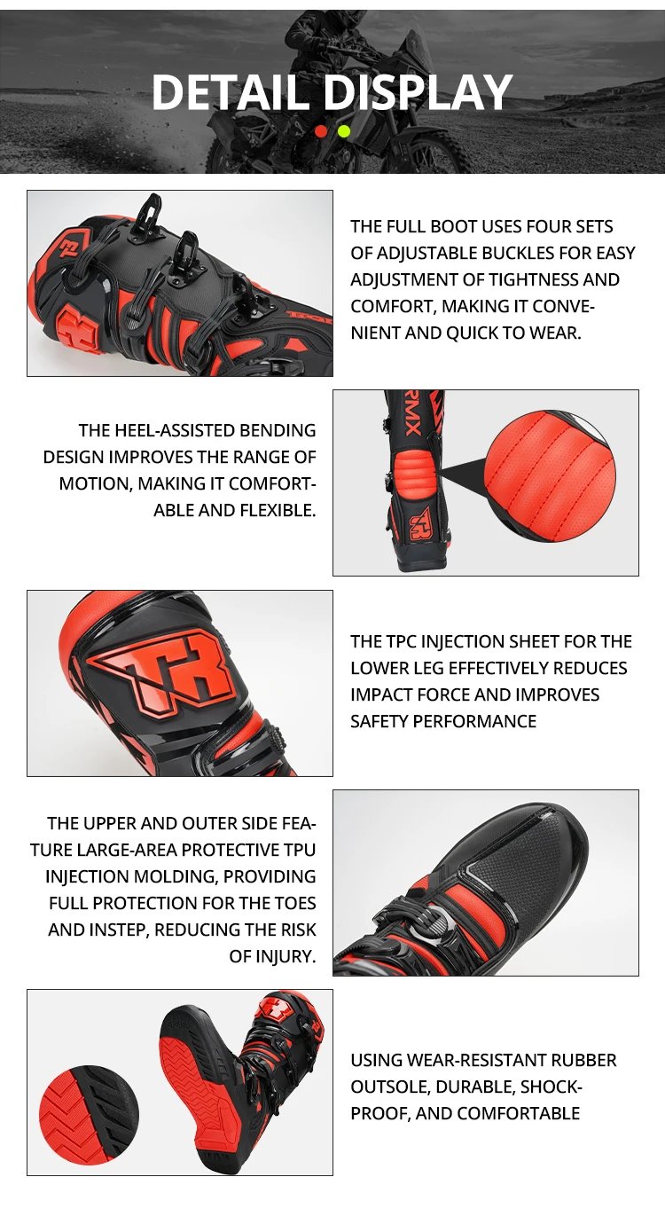 Professional Track Riding Boots Safe Riding Equipment Rally Shoes Women Racing Boots Wear-resistant Anti Fall Motocross Boots Professional Track Riding Boots Safe Riding Equipment Rally Shoes Women Racing Boots Wear-resistant Anti Fall Motocross Boots