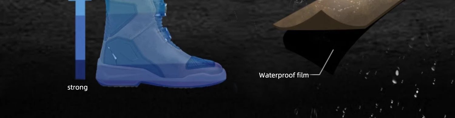 SCOYCO Men's Motorcycle Protective Boots Waterproof Motocross Shoes TPU Leather Anti-slip High Top Boots for Rally Riding