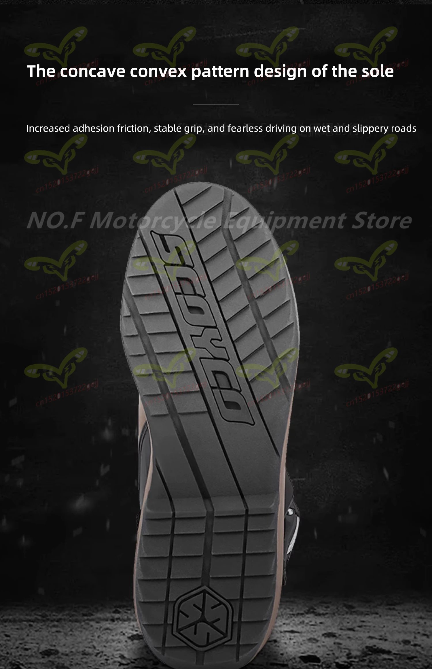 SCOYCO Men's Motorcycle Protective Boots Waterproof Motocross Shoes TPU Leather Anti-slip High Top Boots for Rally Riding