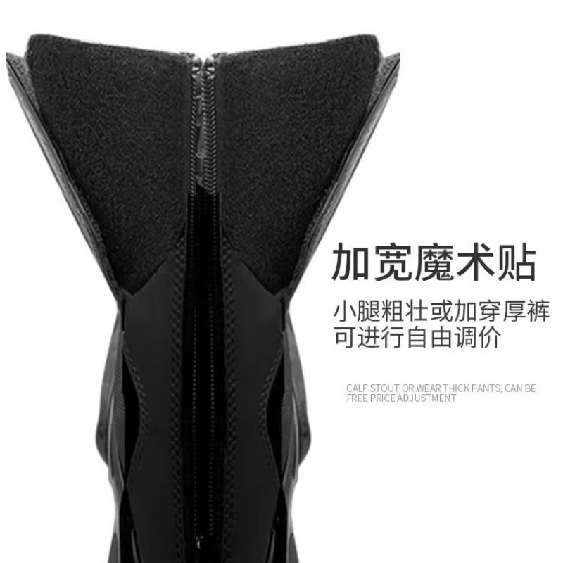 BENKIA Motorcycle Boots Men CE Professional Track Riding Boots Racing Summer AntiCollision Rally Off-Road Botas Para Moto