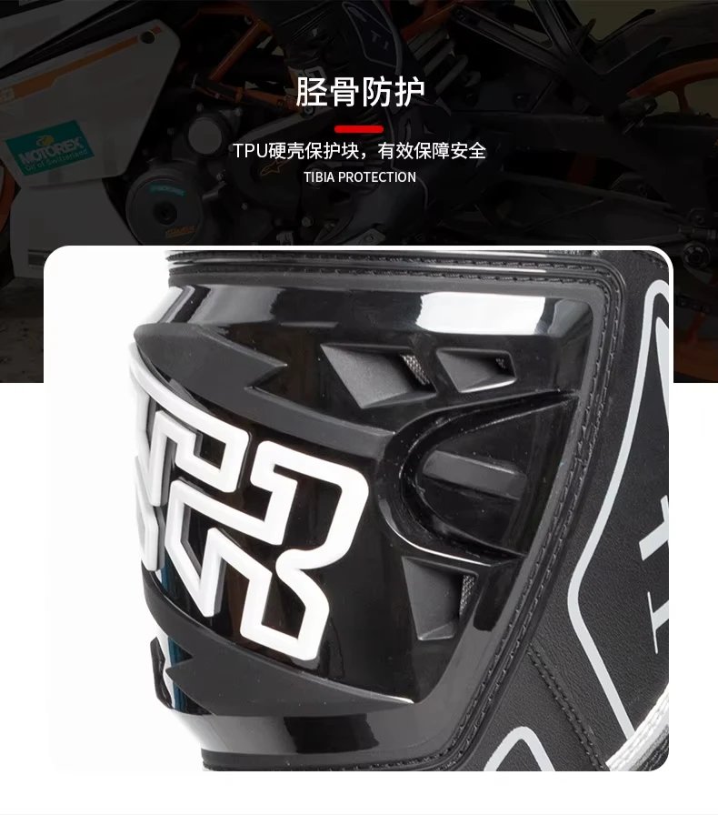 Motocross Boots Racing Boots Safe Riding Waterproof Anti Fall Wear-resistant Motorcycle Boots Equipment Rally Shoes