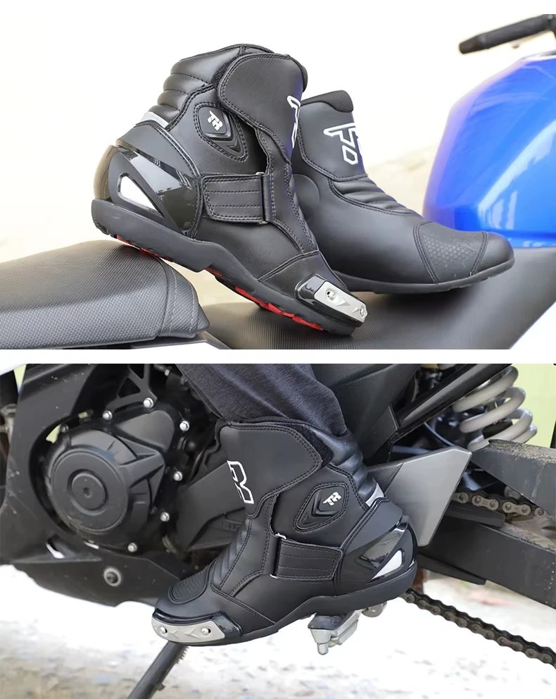 Motocross Boots Racing Boots Safe Riding Waterproof Anti Fall Wear-resistant Motorcycle Boots Equipment Rally Shoes