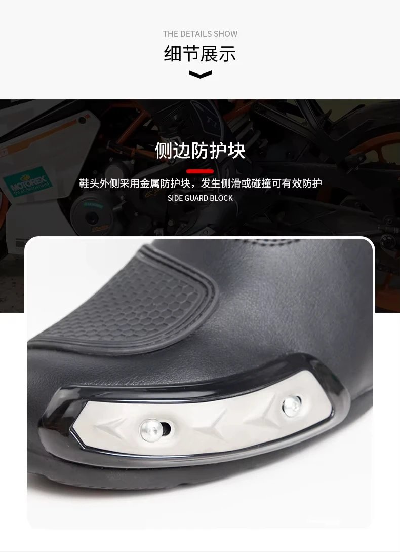 Motocross Boots Racing Boots Safe Riding Waterproof Anti Fall Wear-resistant Motorcycle Boots Equipment Rally Shoes